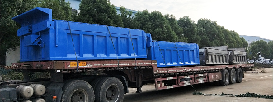 Superstructure of garbage tipper truck