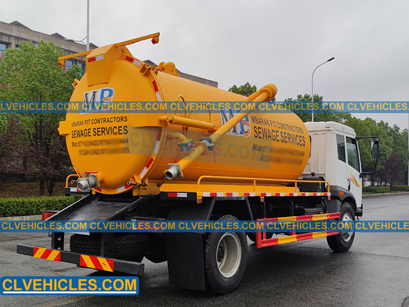 10CBM vacuum tank truck
