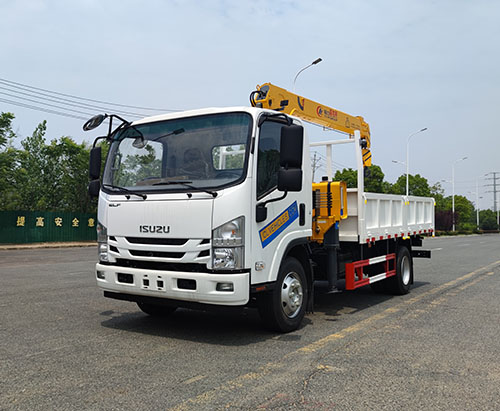 Una unidad del camión grúa de carga ISUZU ELF se envía a Etiopía