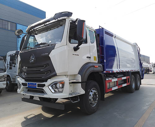Una unidad de camión compactador de basura 22CBM HOHAN se envía a Qatar