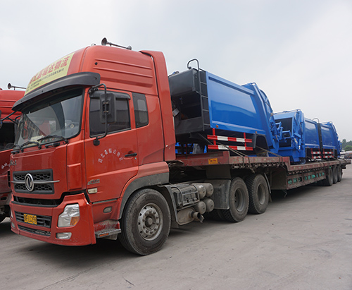 12 unidades de superestructura de camión compactador de basura nave a bangladesh