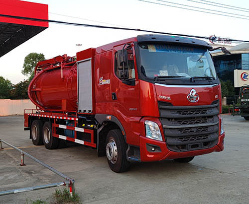 Una unidad del camión aspirador de aguas residuales DONGFENG 14CBM se envía a Papúa Nueva Guinea

