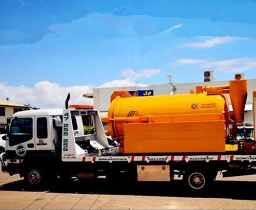 camión cisterna de vacío llegó a townsville, australia