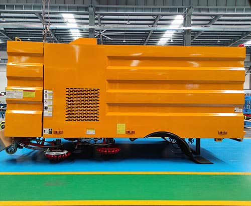 Una unidad de superestructura para camión barredor de carreteras enviada a Tailandia