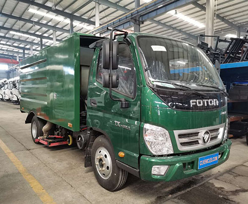 Una unidad de foton 6 ruedas 5000l aspiradora barredora camión a guatemala