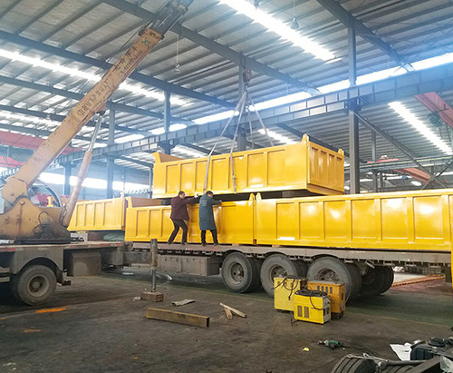 80 unidades de superestructura de camión volquete de basura nave a bangladesh