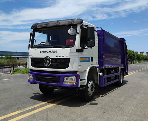 One Unit of SHACMAN L3000 14CBM Compressed Garbage Truck Ship to Greneda