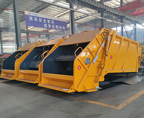 Se envían 10 unidades de superestructura para camión compactador de basura a Tailandia